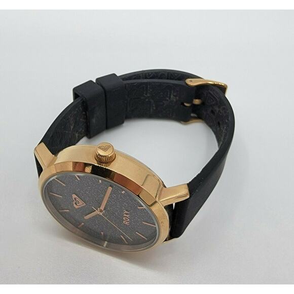 Ladies Roxy "The Royal" Rose Gold SS Grey Glitter Quartz Watch New Battery - Picture 5 of 10